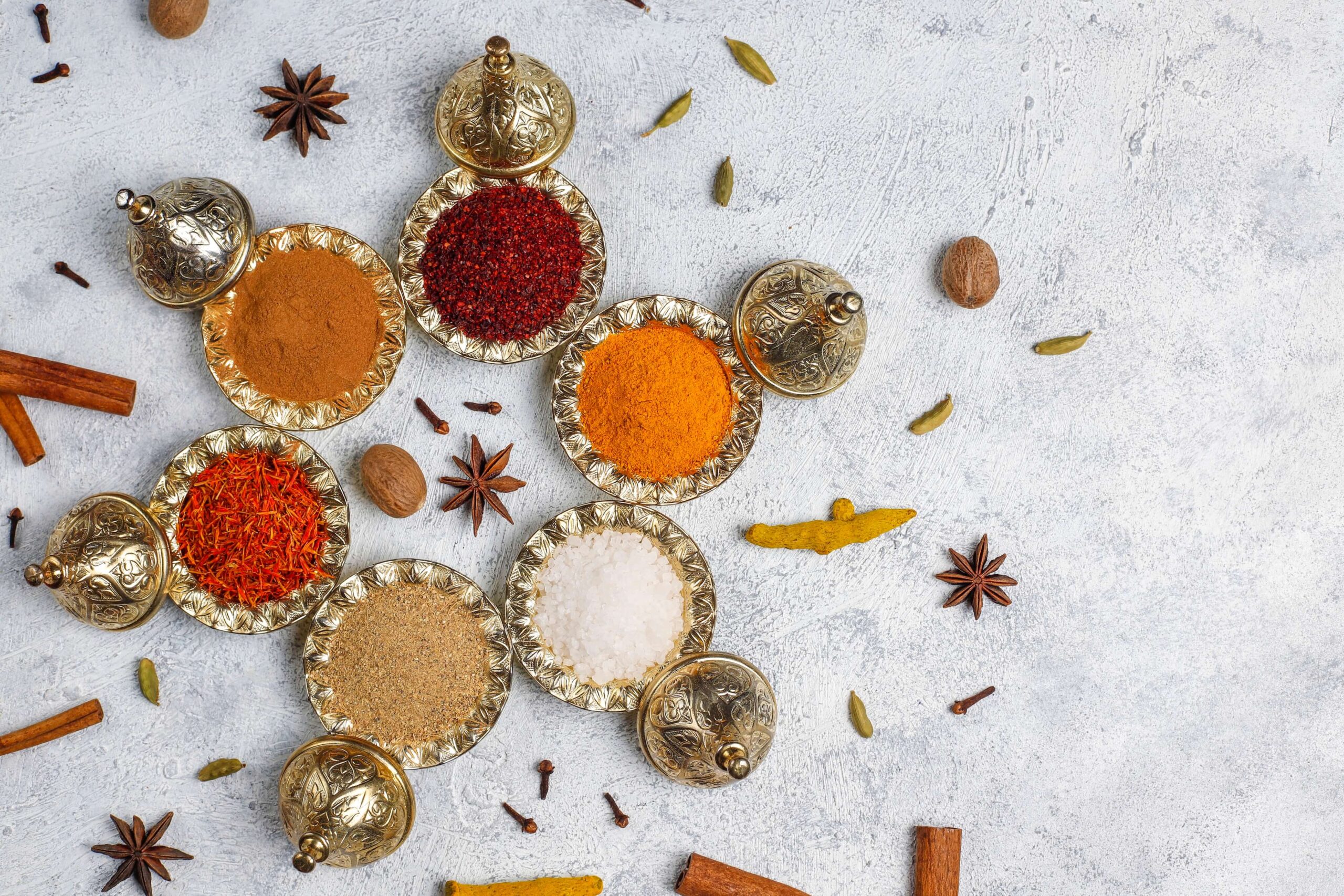 assorted-spices-kitchen-table